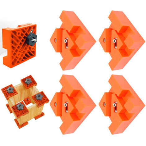 RHG Serre-joint d'angle pour le travail du bois, serre-joint à angle droit à 90°, serre-joints pour bois, lot de 4 serre-joints réglables à ressort, cadeau pour papa, cadeau d'anniversaire pour homme,