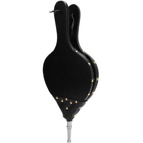 RHG Soufflet de cheminée souffleur d'air en bois manuel pour Camping en plein air barbecue gril outils de feu de cheminée buse en argent