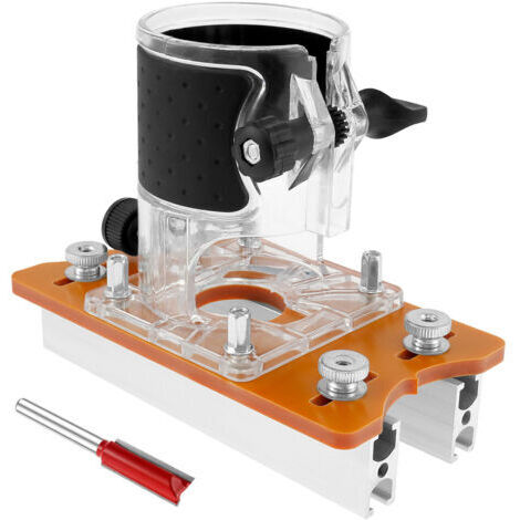 RHG Support de Fente de Fixation Invisible 2 en 1, Base de Toupie pour le Travail Du Bois, Base de Coupe, Rainure pour Armoire de pour le travail du bois de bricolage