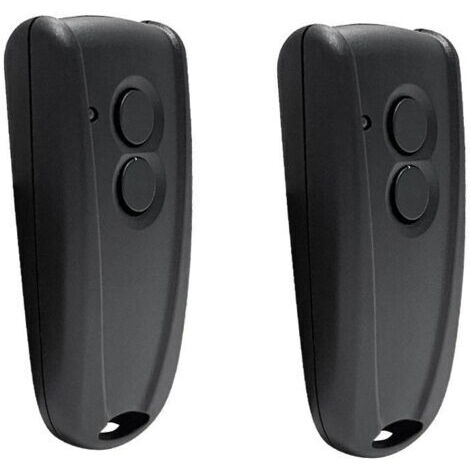 RHG Télécommande de porte de garage 433 MHz 2 pièces, compatible avec la télécommande de porte de volet roulant sans fil à 2 boutons RSE2 RSC2
