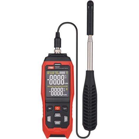 RHG Thermomètre et hygromètre numérique portable haute précision TASI TA622C avec rétroéclairage LCD et fonction d'arrêt automatique