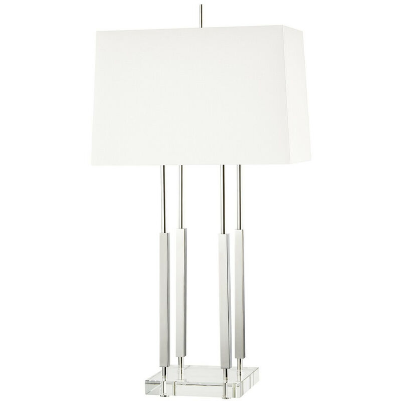 Rhinebeck Lampada da Tavolo 1 Luce Piccola Nichel