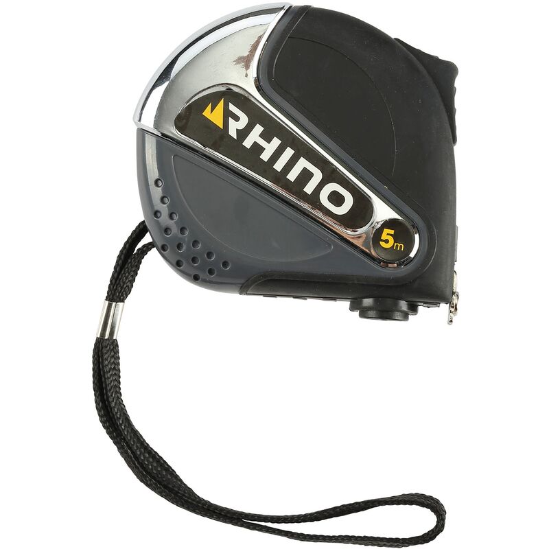 Rhino - 46222 5M-MÈTRE ruban avec embout magnétique (aimanté) avec double stop-crochet pour ceinture-norme eu mid class ii-longueu