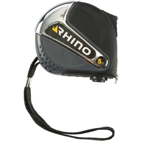 RHINO 46222 NASTRO DA 5 METRI CON PUNTA MAGNETICA (MAGNETE) CON DOPPIO GANCIO DI FERMO PER CINTURA-EU MID CLASS II STANDARD-LUNG