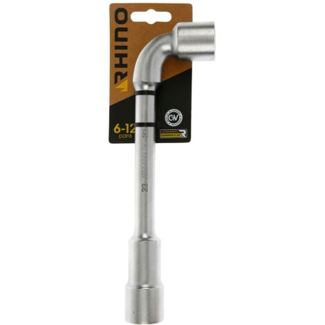 Rhino - Chiavi tubolari e a tubo, chiave per tubo da 22 mm - Diametro 22 mm - Impronta 6/12 esagonale - Realizzato in acciaio (cromo vanadium) - Garanzia a vita - Diverse misure disponibili