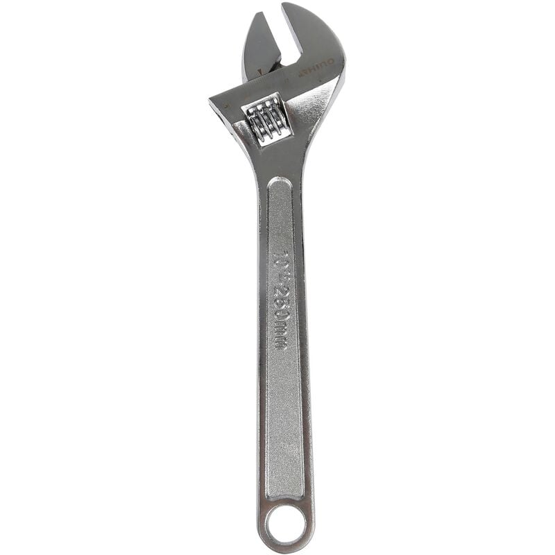 Rhino - clé à molette grande ouverture, clé anglaise ajustable longue - longueur 250 mm - haute qualité - fabriqué en acier (chr