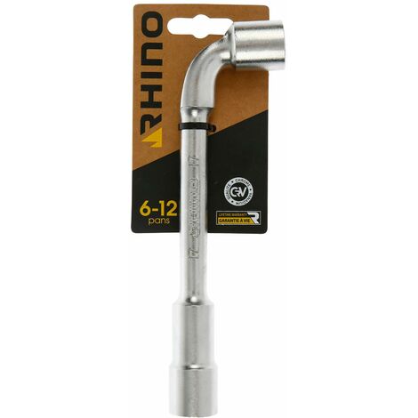 Rhino Clé tubulaire et à Pipe 17mm tubolari, Chiave per Tubo da 17 mm, Diametro, Impronta 6/12 esagonali, Realizzata in Acciaio (Cromo vanadio), Garanzia a Vita, Disponibile in Varie Misure, NC
