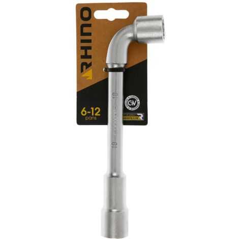 Rhino Clé tubulaire et à Pipe 18mm tubolari, Chiave per Tubo da 18 mm, Diametro, Impronta 6/12 esagonali, Realizzata in Acciaio (Cromo vanadio), Garanzia a Vita, Disponibile in Varie Misure, NC