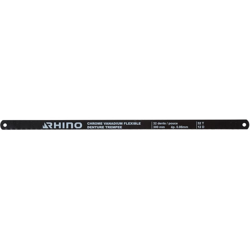 Rhino - lot de 3 lames de rechange pour mini scie à métaux - jeu de 3 lames mange lame - long. lame 250MM - compatible avec la m