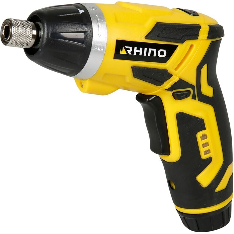 Perceuse-visseuse, visseuse dévisseuse sans fil 3.6V 1.3AH poignée rotative batterie lithium-ion livrée avec 4 e - Rhino