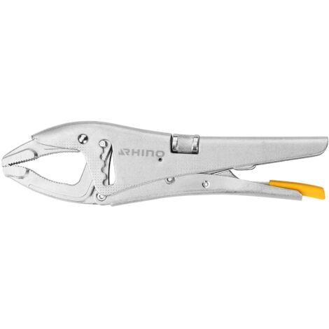 RHINO - Pinza a morsa con becco lungo - Grande apertura 100 mm - Consente di mantenere tutti i tipi di oggetti (meccanico, ferramenta e fai da te)