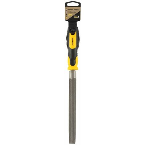 RHINO - R PE M RATE 1/2 ROUND 200MM - LIME M RATE 1/2 ROUND CON MANICO BI-MATERIALE - LUNGHEZZA 200 MM - GARANZIA 5 ANNI - PERMA