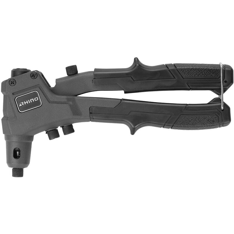 Riveteuse, pince à riveter, pince riveter en aluminium, pistolet à riveter manuel - 4 buses fournies : ø 2 4-3 2-4 / - Rhino