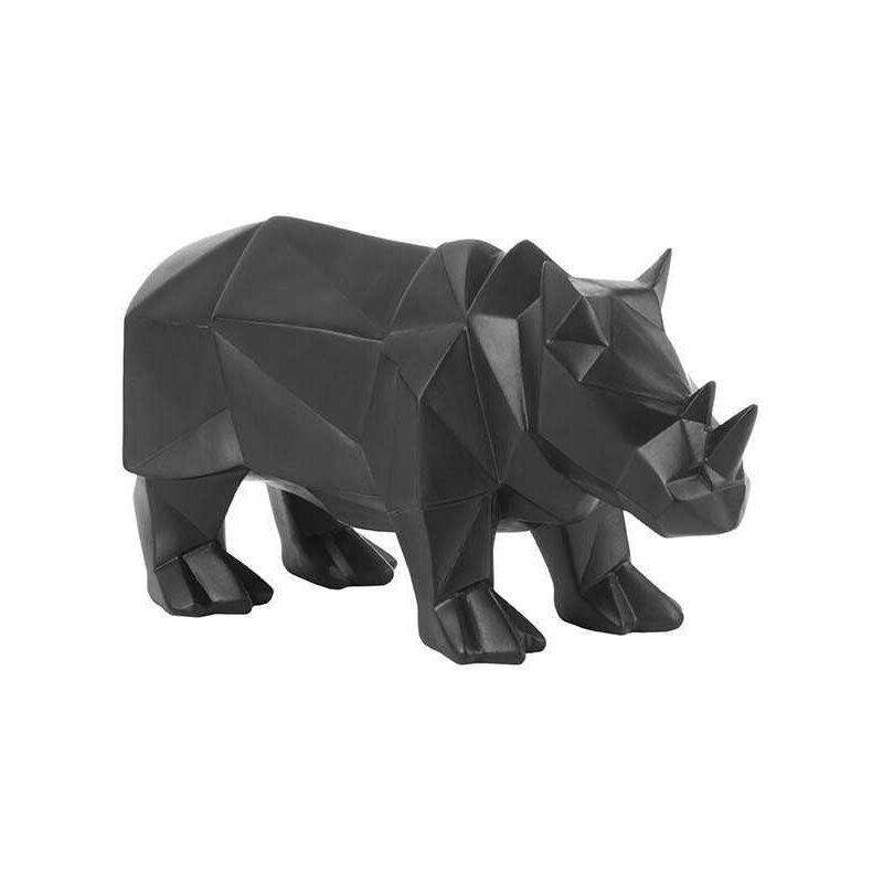 Rhinocéros en résine mat Origami