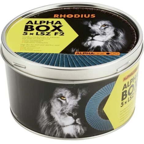 Rhodius 209317 LSZ F2 BOX Disque segmenté Diamètre 125 mm Ø de perçage 22.23 mm Grain 80 5 pc(s)