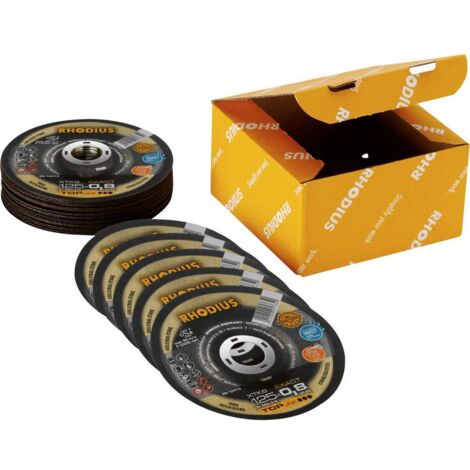 Rhodius 211077 Jeu de disque à tronçonner 125 mm 25 pc(s) acier inoxydable, acier