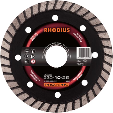RHODIUS DG35 X-LOCK, 1 Stück, 115 x 10,0 x 2,1 mm, X-LOCK Diamanttrennscheibe