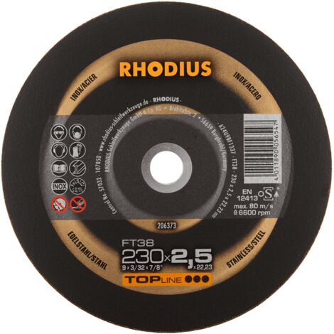 RHODIUS FT38, 25 Stück, 230 x 2,5 mm, Trennscheibe