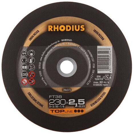 Rhodius FT38 disco da taglio acciaio inossidabile 230 mm