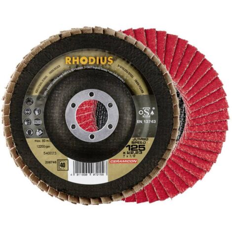 RHODIUS Inox Jumbo Speed dischi lamellari - Ø 125X22.23 - GR.60 - 208747