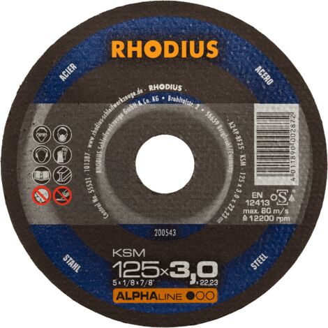 RHODIUS KSM, 25 Stück, 180 x 3,0 mm, Trennscheibe