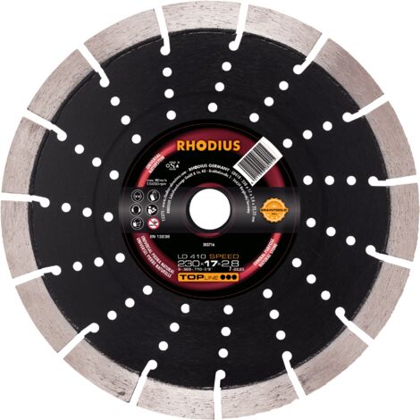 RHODIUS LD410 SPEED, 1 Stück, 125 x 13,0 x 2,4 mm, Diamanttrennscheibe