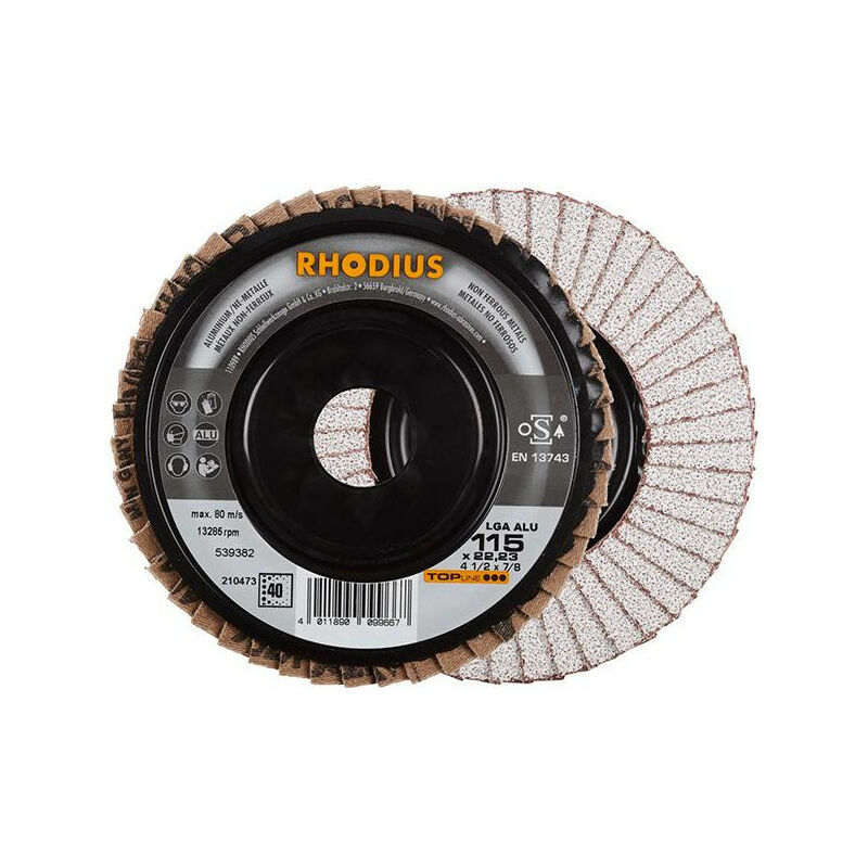 Rhodius - lga Alu 15 mm k 40 Disc de disco de tira