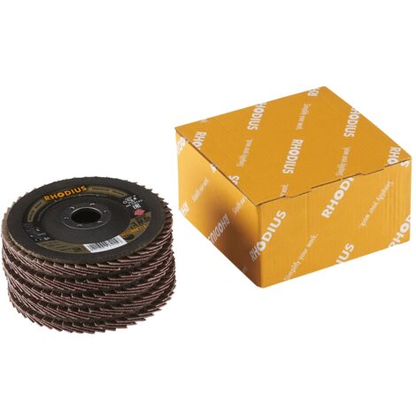 RHODIUS Pack de 5 - Disque à lamelles - TOPLINE - JUMBO SPEED PACK - 125 X 22,23mm - Grain 40