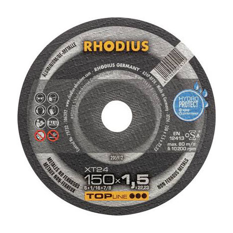RHODIUS RHODIUS 205912 DISQUE À TRONÇONNER 150 MM 1 PC(S) MÉTAUX NON FERREUX