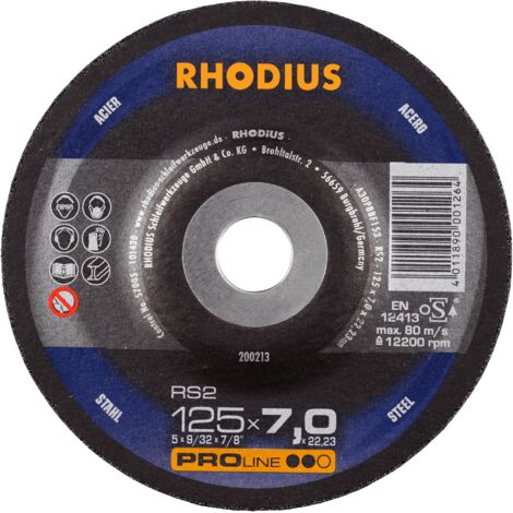 RHODIUS RS2, 10 Stück, 230 x 7,0 mm, Schruppscheibe