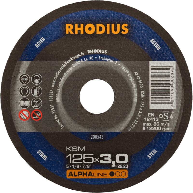Rhodius Ksm, 25 Stück, 230 X 3, 0 Mm, Trennscheibe