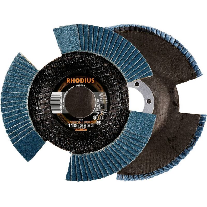 211308 vision pro pack Disque segmenté Diamètre 115 mm ø de perçage 22.23 mm 5 pc(s) - Rhodius