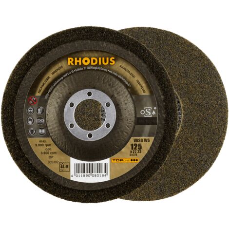RHODIUS VKSG WS, 2 Stück, 115 mm, Vlieskompaktscheibe