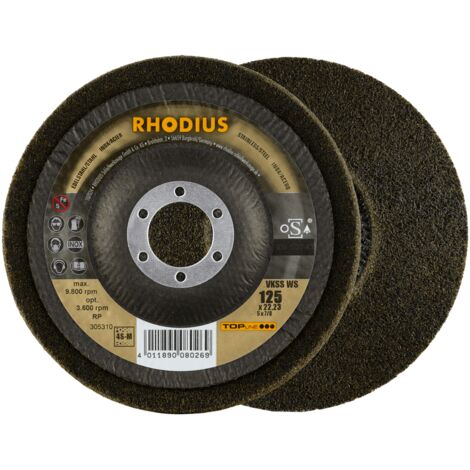 RHODIUS VKSS WS, 2 Stück, 125 mm, Vlieskompaktscheibe