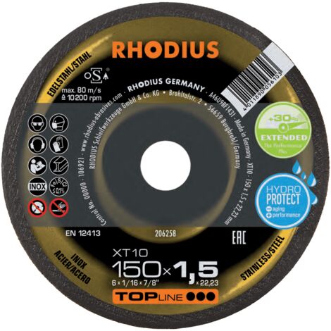 RHODIUS XT10, 25 Stück, 150 x 1,5 mm, Trennscheibe