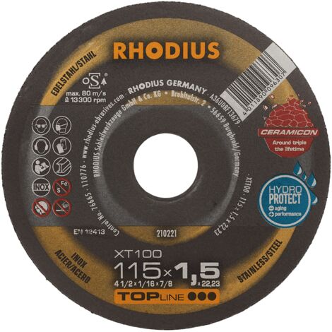 RHODIUS XT100, 25 Stück, 115 x 1,5 mm, Trennscheibe