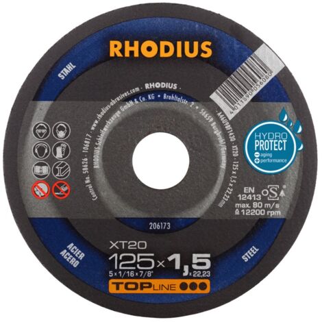 RHODIUS XT20, 50 Stück, 125 x 1,5 mm, Trennscheibe