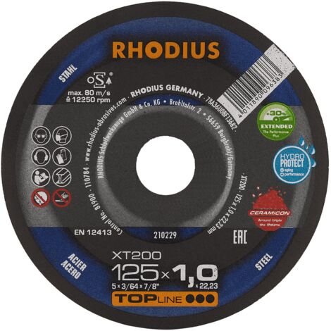 RHODIUS XT200, 25 Stück, 150 x 1,5 mm, Trennscheibe