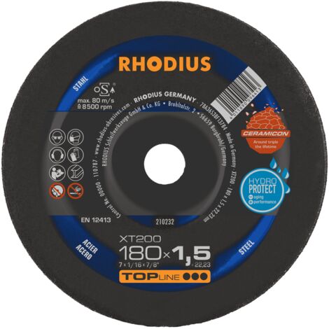 RHODIUS XT200, 25 Stück, 180 x 1,5 mm, Trennscheibe
