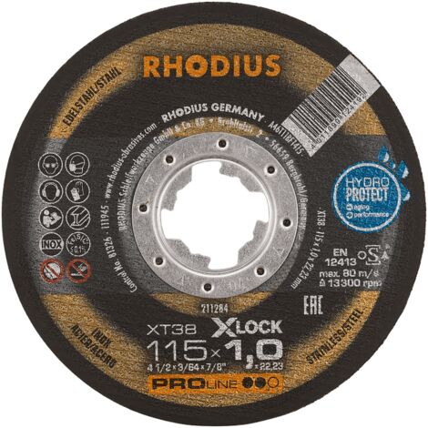 RHODIUS XT38 X-LOCK, 25 Stück, 115 x 1,0 mm, X-LOCK Trennscheibe
