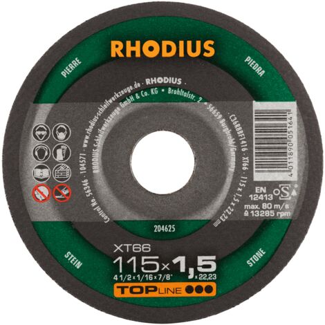 RHODIUS XT66, 50 Stück, 115 x 1,5 mm, Trennscheibe