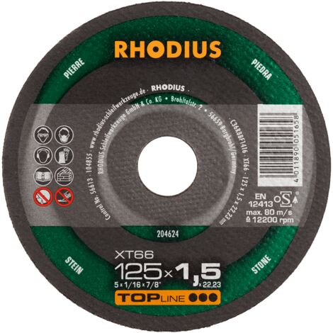 RHODIUS XT66, 50 Stück, 125 x 1,5 mm, Trennscheibe