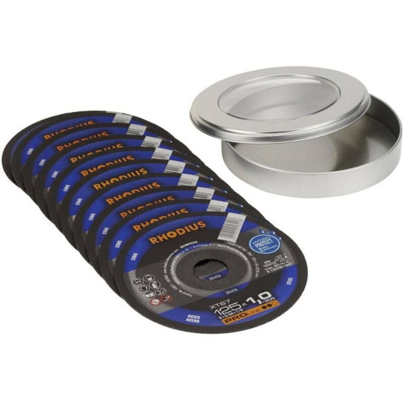 Rhodius - XT67 210743 Disque à tronçonner 125 mm 10 pc(s) acier