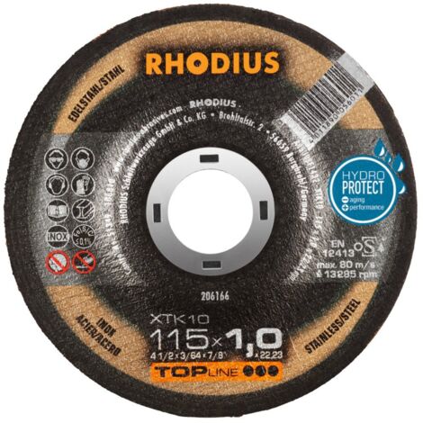 RHODIUS XTK10, 50 Stück, 115 x 1,0 mm, Trennscheibe