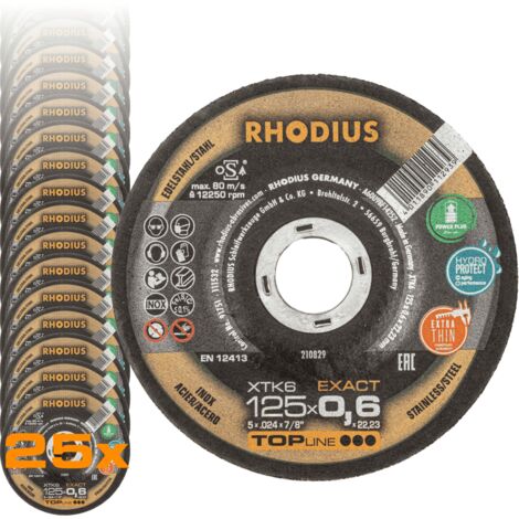 RHODIUS XTK6 EXACT, 25 Stück, 115 x 0,6 mm, Trennscheibe