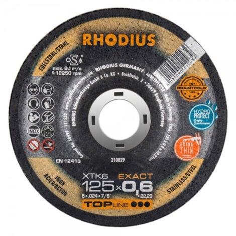 RHODIUS XTK6 EXACT, 50 Stück, 125 x 0,6 mm, Trennscheibe