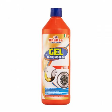 RHUTTEN GEL TOGLI INGORGHI CASA LINDA 1 LITRO LIBERA GLI SCARICHI