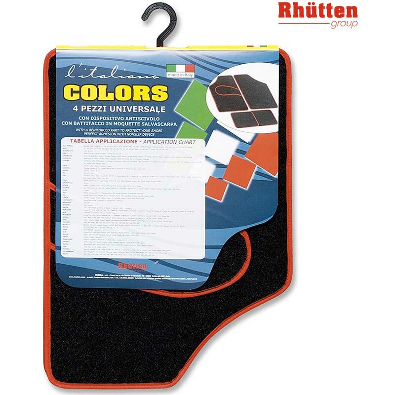 Tapis antidérapant 4 pièces avec protège-talon - Rhutten