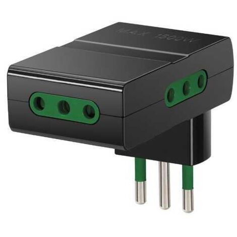 Ri.00310 Adaptador múltiple S11 + 3P11 Negro