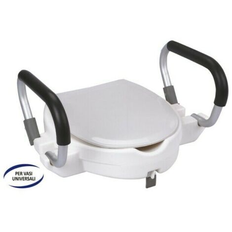 Rialzo WC Anziani Disabili Maniglioni Braccioli Rialzo Water Bagno Universale